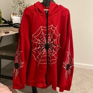 Red Spider Web Men's Sweater